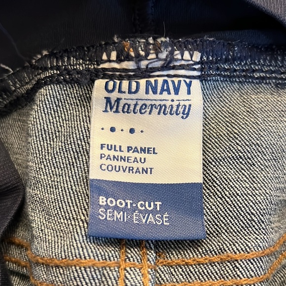 Old Navy Maternity Full Panel Bootcut Jeans - 12 Tall - Picture 5 of 6